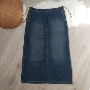 Maxi Denim Y2K skirt